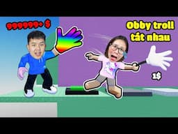 Thi OBBY troll tát nhau trong Slap Tower 🖐️ bqThanh Mua Bàn Tay Cầu Vồng Tát Ốc vỡ mồm