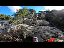Riding a ENDURO Bike on an INSANE Rocky Trail