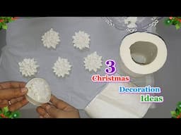 3 Easy Affordable Christmas Decoration idea from Tissue Paper | DIY Christmas craft idea