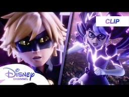 Miraculous Ladybug | Ladybug, Cat Noir, & Pegasus Defeat Climatiqueen | @disneychannel x@Miraculous​