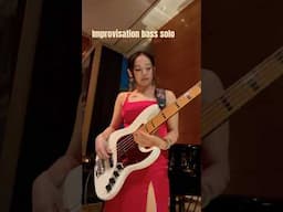 Hotel gig goes like… #junaserita #bass