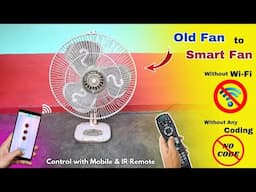 How to Make a Smart Table Fan at Home | Convert Old Table Fan to Smart Table Fan