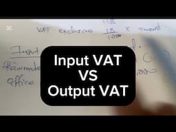 Input VAT Vs Output VAT (VAT// taxation)