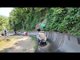 The CRAZIEST Way to Leave the Great Wall of China! | Great Wall Toboggan Ride
