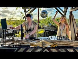 Alchemy Vibrations | Tulum Live Set Organic House [vocals, harp & flute] | By @EPHIMERATulum