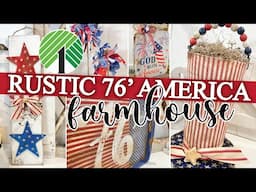 5 NEW (Dollar Tree) Vintage Farmhouse Summer Crafts | Rustic American DIY Decor