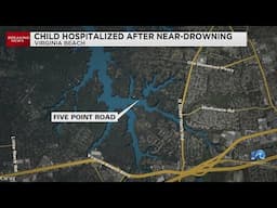 Child hospitalized after near-drowning in Virginia Beach, police say