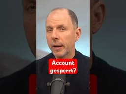 Account gesperrt? So solltest du reagieren ☝️​ | WBS #shorts