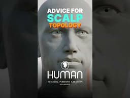 Human scalp topology tip🧑‍🦲 #sculpting #blender3d