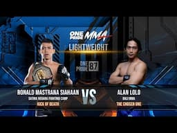 AND STILL ‼️RONALD MASTRANA SIAHAAN VS ALAN LOLO | FULL FIGHT ONE PRIDE MMA 87