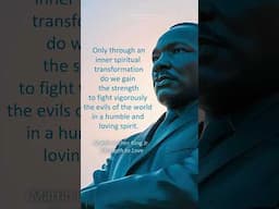 “Only through an inner spiritual transformation