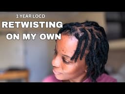 Dyeing And Retwisting my locs on my own to save my money