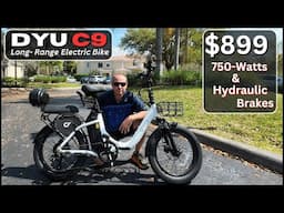 DYU C9 Long Range E-Bike Review | Best Folding Ebike Under $900 For 2025! 💥