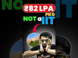 Top College with ₹82 LPA – You’ll Be Shocked! #jee2026 #jeemains #jeeadvanced #jee2025 #iitjee