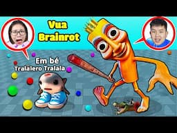 bqThanh Là Vua Tung Tung Tung Sahur Đánh Bại Tralalero Tralala Cùng Nhiều Brainrot Troll Ốc