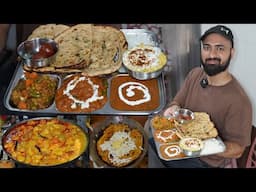 Chandu Dhaba Ki Shahi Thali || Kadai Masala, Dal Makhani, Lachha Paratha, Mix Veg & More