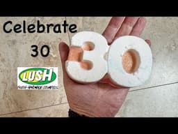 Lush 'Celebrate 30' bath bomb demo