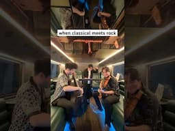 turning classical music into rock… 🎻🎻🎹 #piano #violin #cello #collab #tour #concert #rock #epic