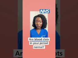 Are blood clots in my period normal | @DrSimiAdedeji NHS #shorts