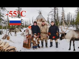 Arctic nomads survive the cold in the tundra. Their homes are unique! Russia