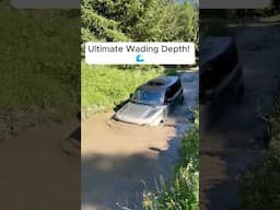 Ultimate Wading Depth! 🌊 #watercrossing #shorts #newdefender #defender #rivercrossing