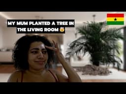 DREAM HOME RENOVATIONS IN GHANA VLOG EP 9 . LIVING ROOM AND DINING AREA 🇬🇭
