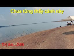 Không thể Tin được. Câu cá đêm hồ Trị An sau cơn mưa lớn và cái Kết