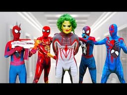 TEAM SPIDER-MAN vs BAD GUY TEAM || Who Is THE REAL ORANGE SUPERHERO ...?? ( Funny Live Action )