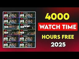 Watch Time Kaise Badhaye - How to Get 4000 Hours Watchtime Free
