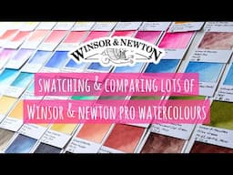Winsor & Newton Professional Watercolours: Swatching & Comparisons + Full Swatch Folder Look Through