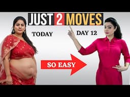 2 Easy Exercises To Lose Belly Fat (For Beginners) In 2 Minutes - NO Crunches & NO Planks