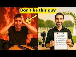 Mandatory Pre-Wedding Checklist for Videographers (Must Have)