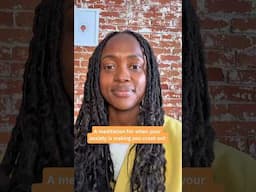 A meditation for when your anxiety is making you crash out. #shorts #anxiety #stressless