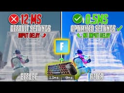 Fortnite: How to Get 0 INPUT DELAY (Faster Builds & Movements) on ANY PC!