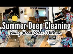 I Finally Deep Cleaned the Living Room 🧼 | Cozy Mobile Home Refresh & Motivation