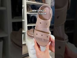 I found 3 pairs of neutral Crocs in the viral shade “Latte” #crocs