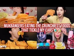mukbangers eating the CRUNCHIEST foods that tickle my ears