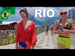 【4K】WALK 🇧🇷   LEBLON 🏖  Rio de Janeiro - 4K video 𝐇𝐃𝐑 !