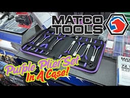 Matco Purple Plier Set In A Case Not A Bag