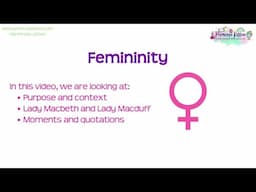 Femininity | Macbeth | GCSE English Literature