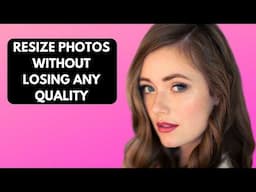 How do I resize an image without losing quality?