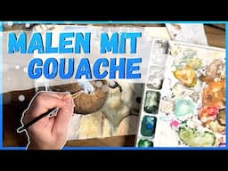 Widder malen mit Gouache + Voiceover | Vertraue dem Prozess