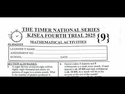 THE TIMER NATIONAL SERIES, GRADE 9 MATHEMATICS.