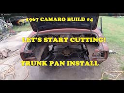 1967 Camaro Build #4. Welding in a Trunk Pan, Braces and Rear Reinforcement Panel. #weilianda