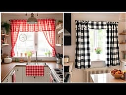 Small kitchen curtains design ideas.Kitchen Curtains Design Ideas.#kitchen #curtains #homedecor #diy
