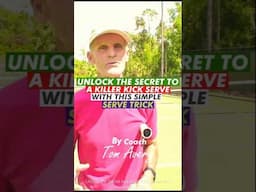 Unlock the Secret to a Killer Kick Serve with This Serve Trick #shortsviral #shorts #trending