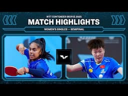 Prithika Pavade vs Fan Shuhan | WS SF | WTT Contender Skopje 2025