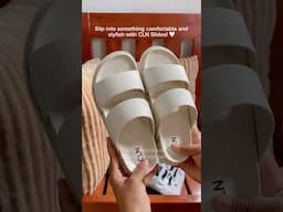 Slip into something comfortable and stylish with CLN Slide!🤍Philippines #CLNSlides #FootwearFashion