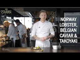 Amazing ROYAL BELGIAN CAVIAR with LANGOUSTINE & Takoyaki at HERT (1 star) by chef Alex Verhoeven