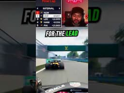 Insane Last Lap Lead Change for the WIN